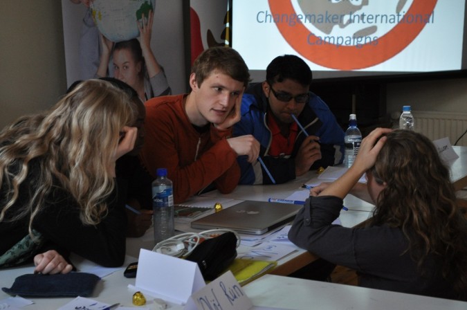 Delegates at the International Changemaker Meeting in Finland in 2012