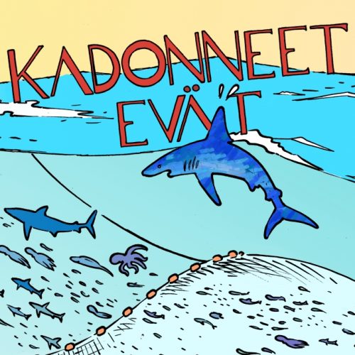 Kadonneet eväät -kampanjakuva / campaign logo