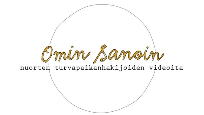 Omin sanoin -logo