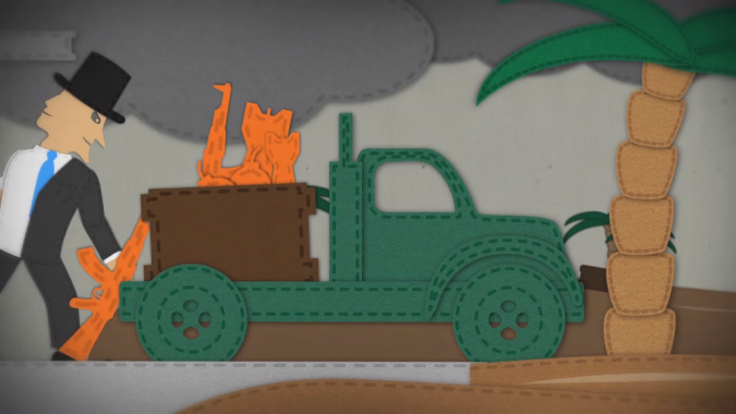 kaksinaamainen mies, aseet ja auto