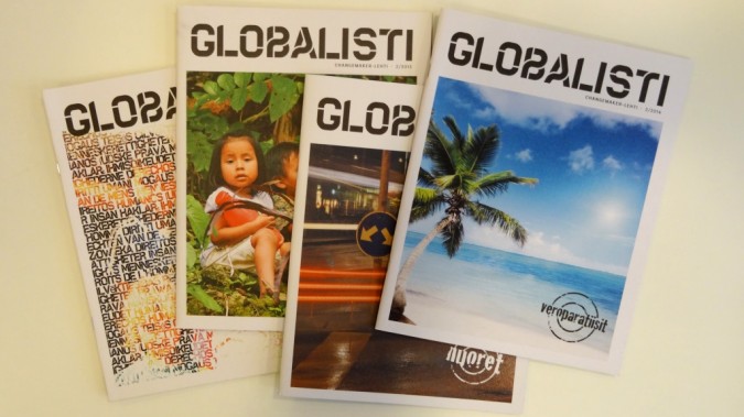 Globalisti-lehtien kansikuvia