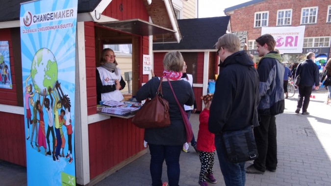 Changemaker mukana Joensuun Mahdollisuuksien torilla.